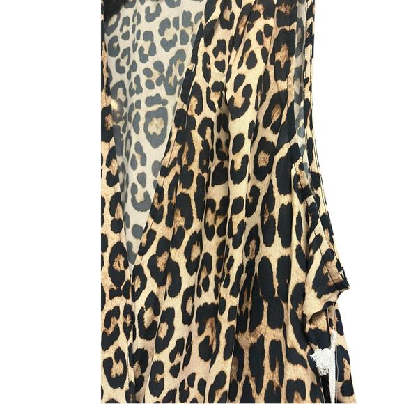 Good American Georgette Wrap Bodysuit Leopard Top | Sz 4, XL | NEW $129 - Picture 13 of 15